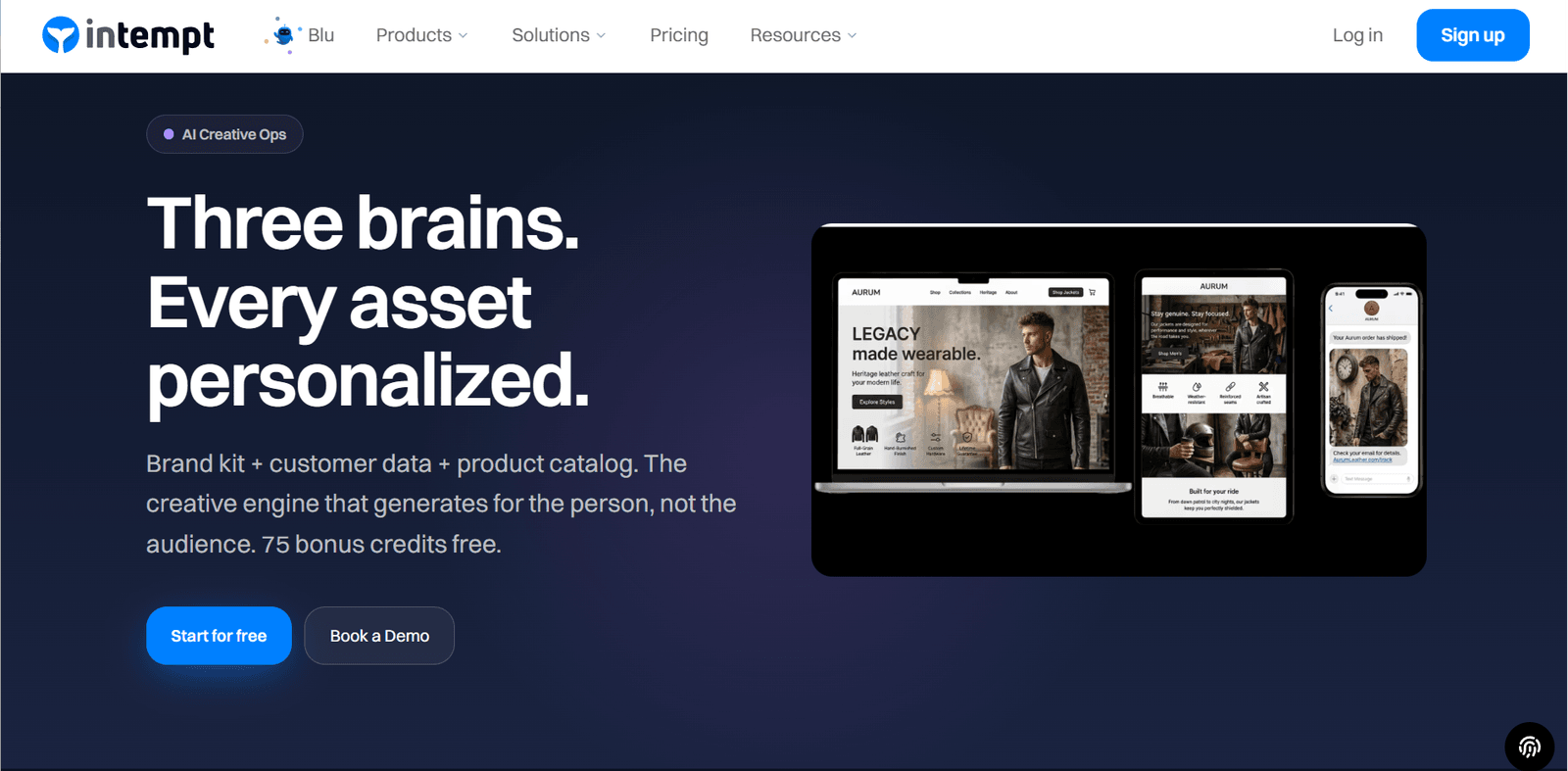 Intempt Design campaign-connected creative platform